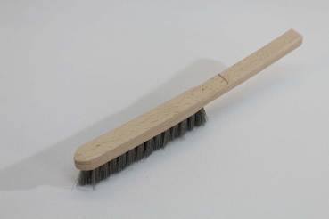 Drahtbürste 2-reihig, 29 cm, Edelstahldraht gewellt